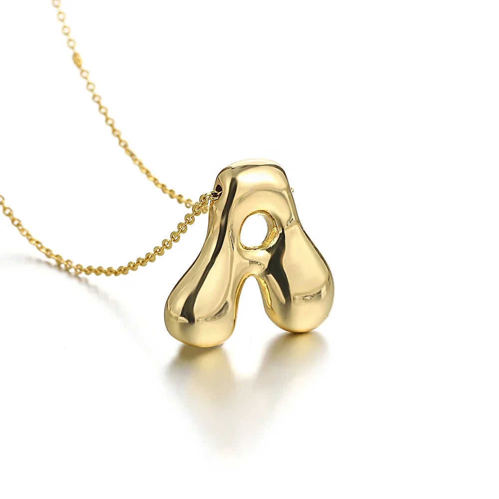 Collier pour femme avec pendentif initiale - lettre