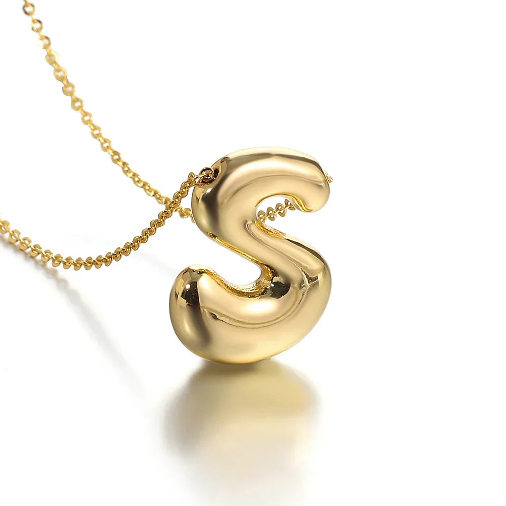 Collier pour femme avec pendentif initiale - lettre
