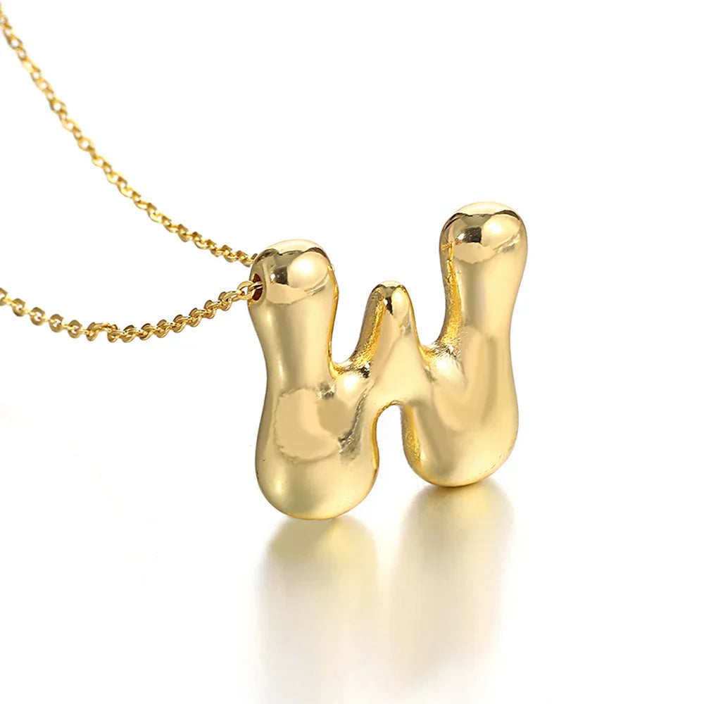 Collier pour femme avec pendentif initiale - lettre