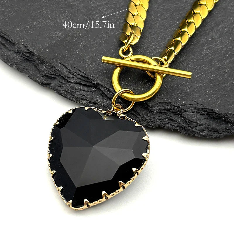 Collier Ras de Cou avec Pendentif Coeur 5