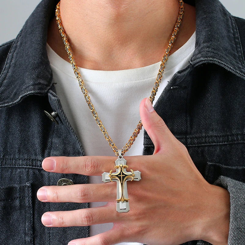 Collier Templier Croisé de l'Espoir