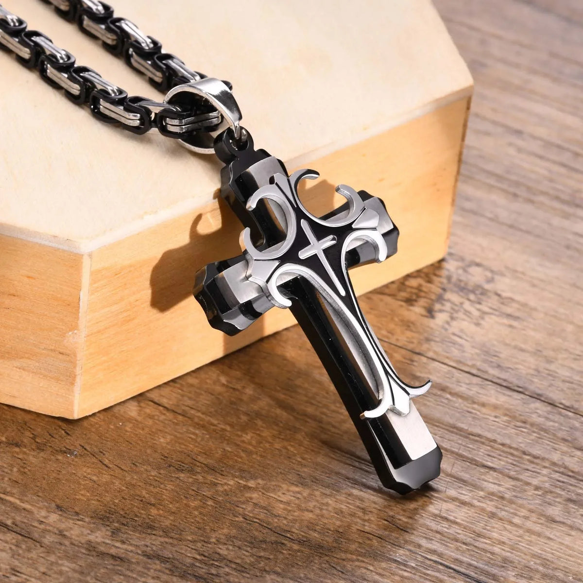 Collier Templier Croisé de l'Espoir
