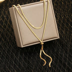 Long Collier De Décolleté Femme